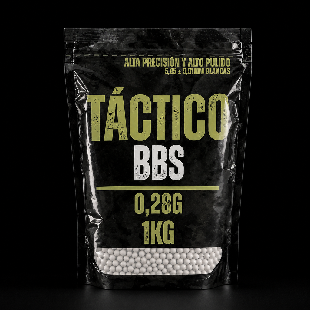 Balines Airsoft 0.28g 1KG — Alta Precisión — Táctico BBS