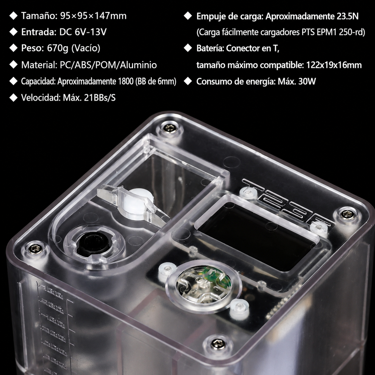 Cargador Rápido Eléctrico T238 PRO Sin Batería (Preventa) | Táctico BBS